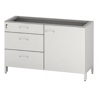 Двойная тумба с одной дверцей и 3 ящиками ЛАБ-PRO ТОМДЯ 146.50.86