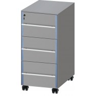 Тумба подкатная из меламина ЛАБ-PRO ТПЯ3 40.50.81 (с 3 ящиками)