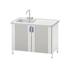 Стол-мойка ЛАБ-PRO МО40 120.75.90 РР (1 чаша глубиной 400мм, модуль из полипропилена)