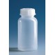 Бутылка широкогорлая, 50 мл, пластиковая PE-LD, с завинчивающейся крышкой PE-LD (139393) (Vitlab)