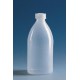Бутылка узкогорлая круглая, 500 мл, пластиковая PE-LD, с завинчивающейся крышкой PE-LD (138693) (Vitlab)