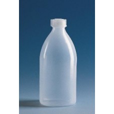 Бутылка узкогорлая круглая, 100 мл, пластиковая PE-LD, с завинчивающейся крышкой PE-LD (138493) (Vitlab)