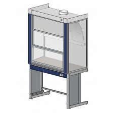 Шкаф вытяжной общ. назначения ЛАБ-PRO ШВ 120.80.225 SSW (STEEL, ед. модуль из нерж. стали с противопролив. бортиком и раковиной)