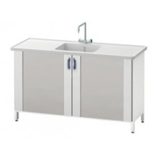 Стол-мойка ЛАБ-PRO МО 150.60.90 РР (1 чаша глубиной 285мм, модуль из полипропилена)
