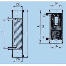 Simax холодильник  с 2 штуцерами, DN 25 KZA 150 (Кат. № 632 611 201 661) 