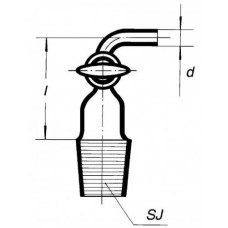 Адаптер с краном 14/23 (Кат. № 8134/632 441 513 050) Simax 