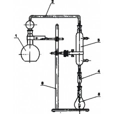 Прибор для перегонки спирта 1000 мл. без штатива (1544)
