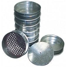 Набор сит ЛО-251/1НС для песка и а/бетона, диам.200 мм. из нерж.стали. Р-ры ячеек: 0.05 - 40 мм. с поддоном и крышкой