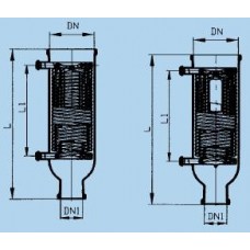 Simax холодильник  с 2 штуцерами DN 25 KZA 200/150 (Кат. № 632 611 204 761) 