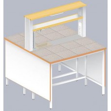 Стол островной химический ЛАБ-1200 ОКМ (Керам. плитка)