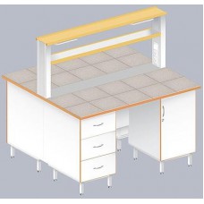 Стол островной физический ЛАБ-1500 ОК (Керам. плитка)